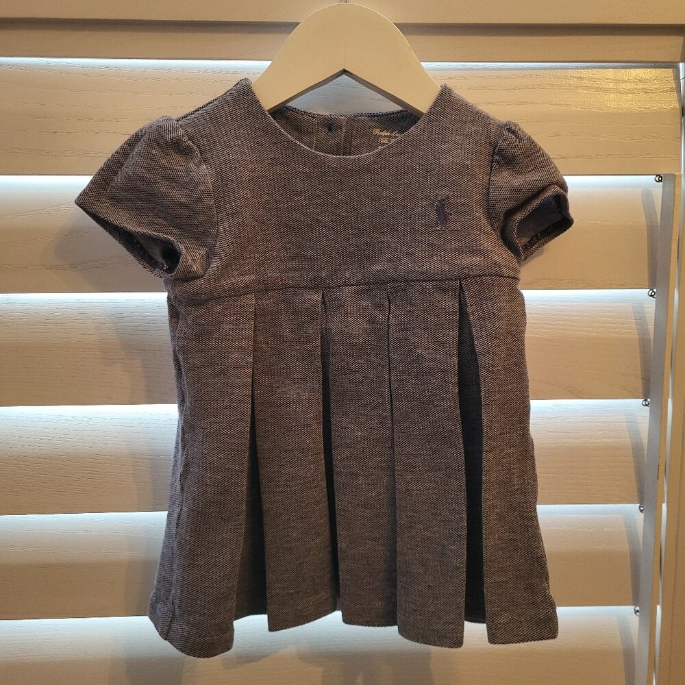 Ralph Lauren Baby Girls Pleated Dress